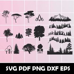 forest svg, forest png, forest eps, forest dxf, forest clipart, forest digital clipart, forest pdf, forest