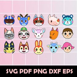 animal crossing svg, animal crossing clipart, animal crossing vector, animal crossing png, animal crossing eps, animal