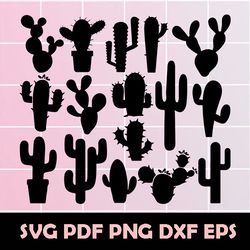 cactus bundle svg, cactus svg, cactus clipart, cactus vector, cactus png, cactus dxf, cactus eps, cactus shilouette