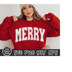 merry varsity svg, merry varsity png, christmas svg, christmas png, christmas vibes svg, retro christmas svg, digital do