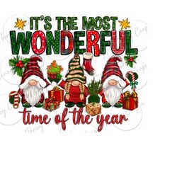 It&39s the most wonderful time of the year png sublimation design download, Merry Christmas png, Happy New Year png,subl