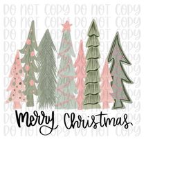 Merry Christmas png | Christmas PNG | Sublimation Christmas Png | Christmas time | Christmas tree png | Pink Christmas t