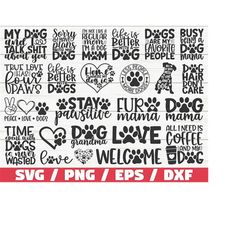 dog mom svg bundle / cut files / clip art / commercial use / dog mom svg / funny dog quotes