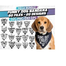 funny dog bandana svg, funny svg bundle, dog mom, pet shirt svg, dog lover svg, dog bundle svg, dog quote svg ---- insta