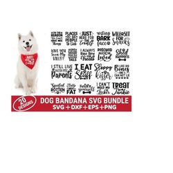 dog bandana svg bundle - funny dog bandana