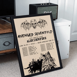 avenged sevenfold 2023 tour poster