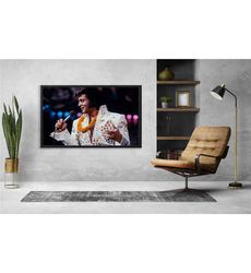 elvis presley canvas/poster wall decor, american singer, legendary