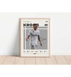 toni kroos poster, real madrid, football print, football