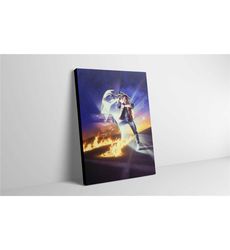 back to the future movie poster canvas print