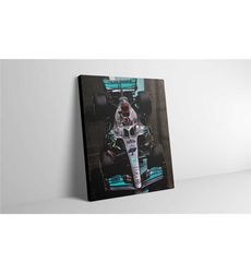 george russell f1 canvas wall art - mercedes