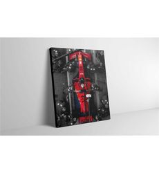 charles leclerc ferrari f1 canvas wall art -