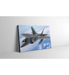 f-22 raptor canvas print wall art - f-22