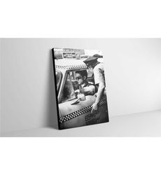 taxi driver movie poster canvas print - taxi