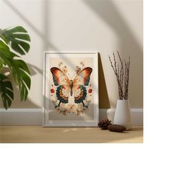 butterfly print - butterfly wall art - nursery art print - butterfly artwork - butterfly drawing - butterfly art - butte