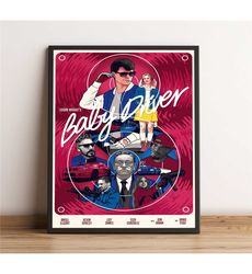 baby driver poster, ansel elgort wall art, kevin