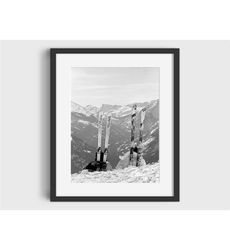 vintage apres ski photo print - vintage ski