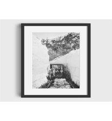 1920 donner pass vintage ski photo print -