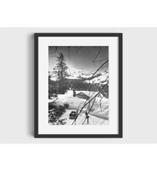 vintage kiski lodge at donner summit ski photo