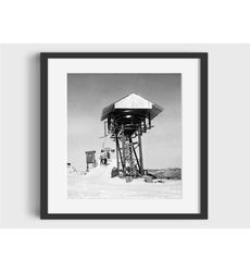 vintage ski lift photo print - digital download,