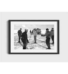 1966 aspen snowmass ski resort ski photo print