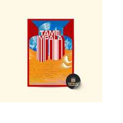 tame impala band poster / room decor / music decor / music gifts / tame impala album poster