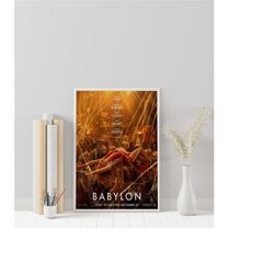 babylon movie poster - babylon poster - minimalist movie poster - vintage retro art print - custom poster - wall art pri