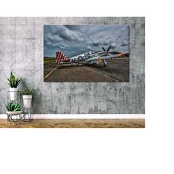 fighter north american p-51 bc mustang canvas print - mustang wall art - p-51 bc mustang wall decor - p-51 bc mustang ho