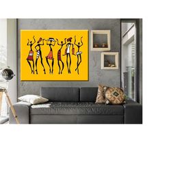 abstract african canvas print - masai wall art - ethnic african abstract painting - african wall art - abstract african