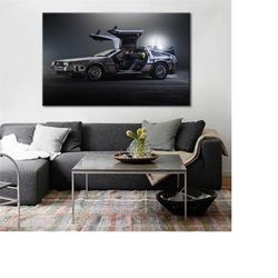 back to the future car canvas print - back to the future car wall art - back to the future wall decor - back to the futu