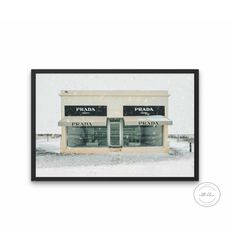 prada marfa snow landscape instant download, marfa texas