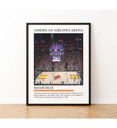 american airlines arena print | stadium poster |