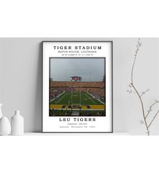 tiger stadium canvas poster | tiger stadium print