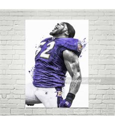 ray lewis baltimore poster, canvas, football print, sports