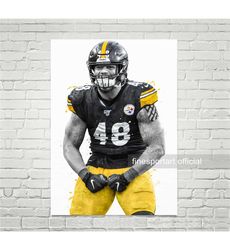 bud dupree jr pittsburgh poster, canvas, football print,