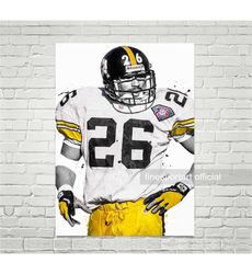 rod woodson pittsburgh poster, canvas, football print, sports