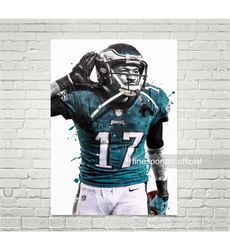 alshon jeffery philadelphia poster, canvas, football print, sports