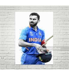 sport poster, canvas, kricket print, sports wall art,