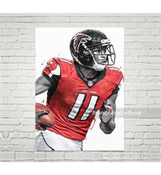 julio jones atlanta poster, canvas, football print, sports