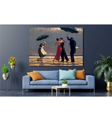 jack vettriano tango print on canvas,tango canvas print,tango