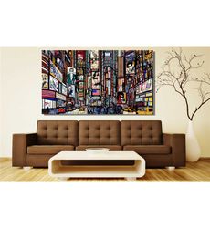 newyork skyline canvas, newyork wall art, newyork city