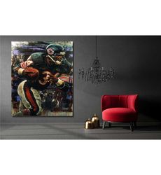 walter payton canvas wall art,chicago bears wall decor,walter