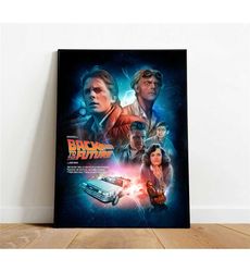 back to the future poster, canvas wall art,