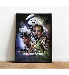 ghostbusters poster, canvas wall art, rolled canvas print,