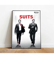 suits poster, canvas wall art, rolled canvas print,