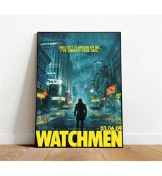 watchmen poster, canvas wall art, rolled canvas print,