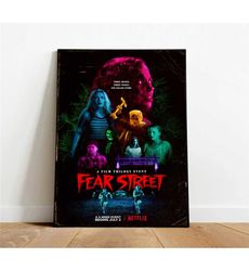 fear street poster, canvas wall art, rolled canvas