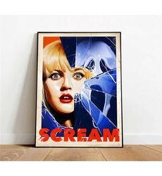 scream poster, canvas wall art, rolled canvas print,