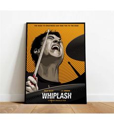 whiplash poster, canvas wall art, rolled canvas print,
