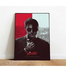 daredevil poster, canvas wall art, rolled canvas print,