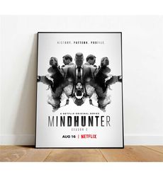 mindhunter poster, canvas wall art, rolled canvas print,